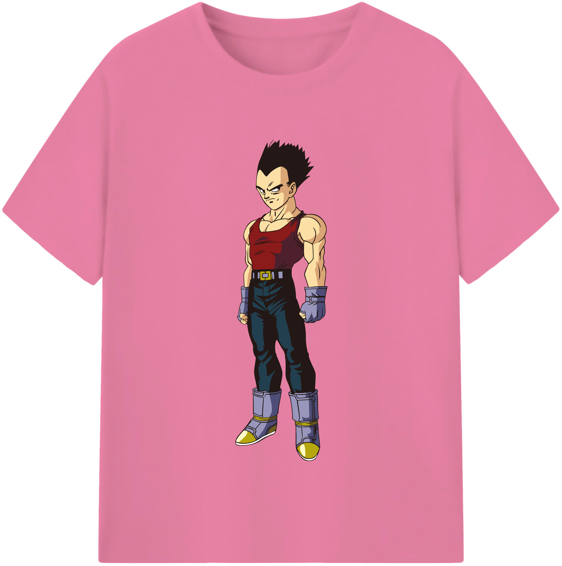 （画像用） ドラゴンボール ベジータ四世（Bejīta Yonsei）DRAGON BALL Vegeta IV 綿100％半袖Tシャツ（フロントプリント）